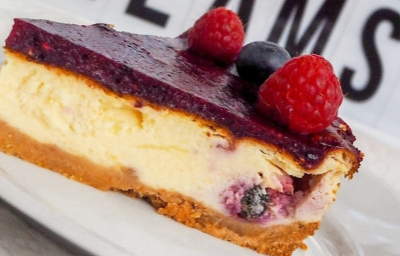 bezlepkový koláč cheesecake