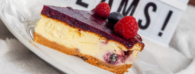 bezlepkový koláč cheesecake